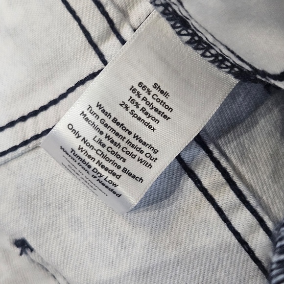 Talbots Jeans Womens 14P Blue Floral Ankle Stretch Petite Simply Flattering - Picture 4 of 6